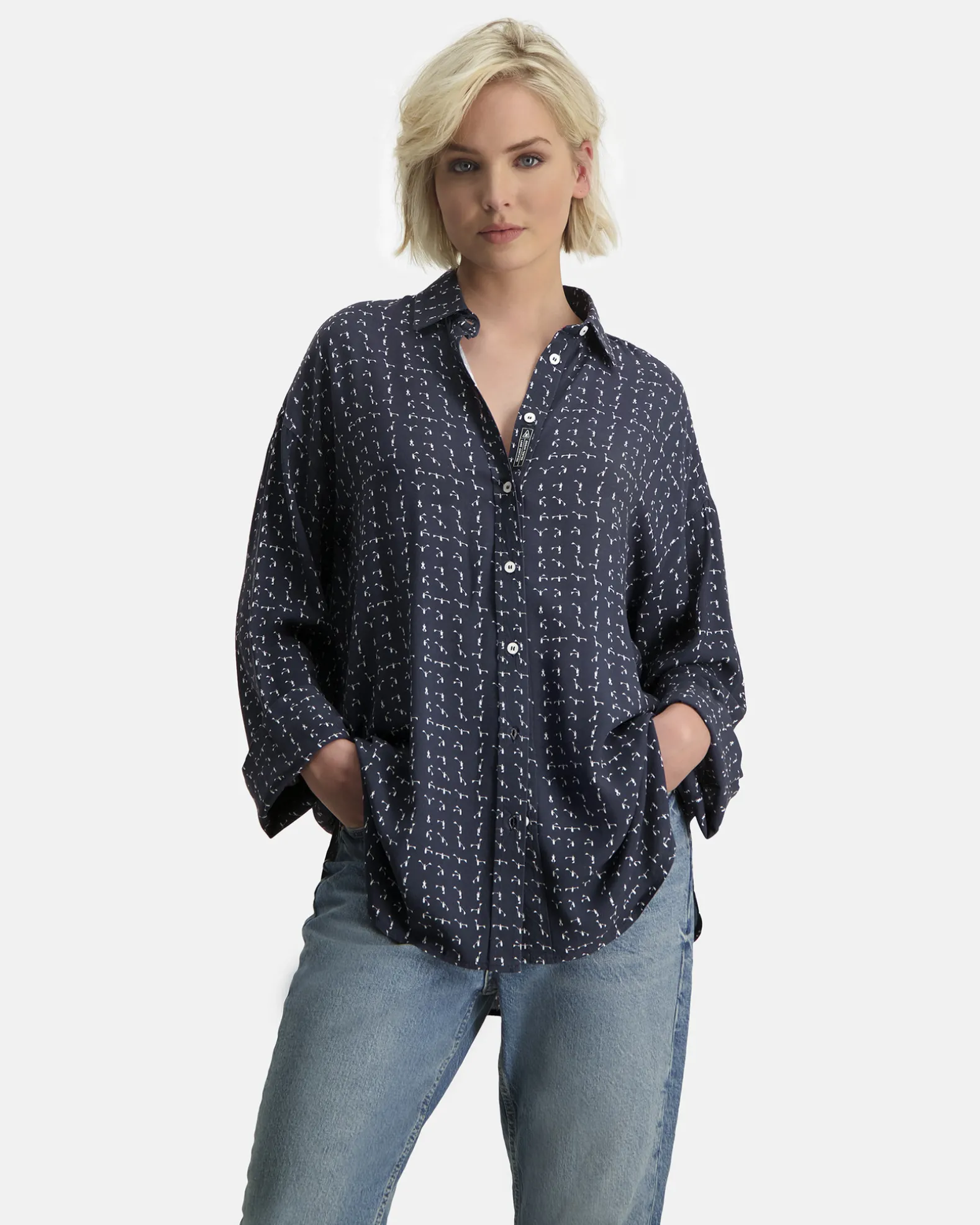 Olivia Flag Boyfriend Shirt